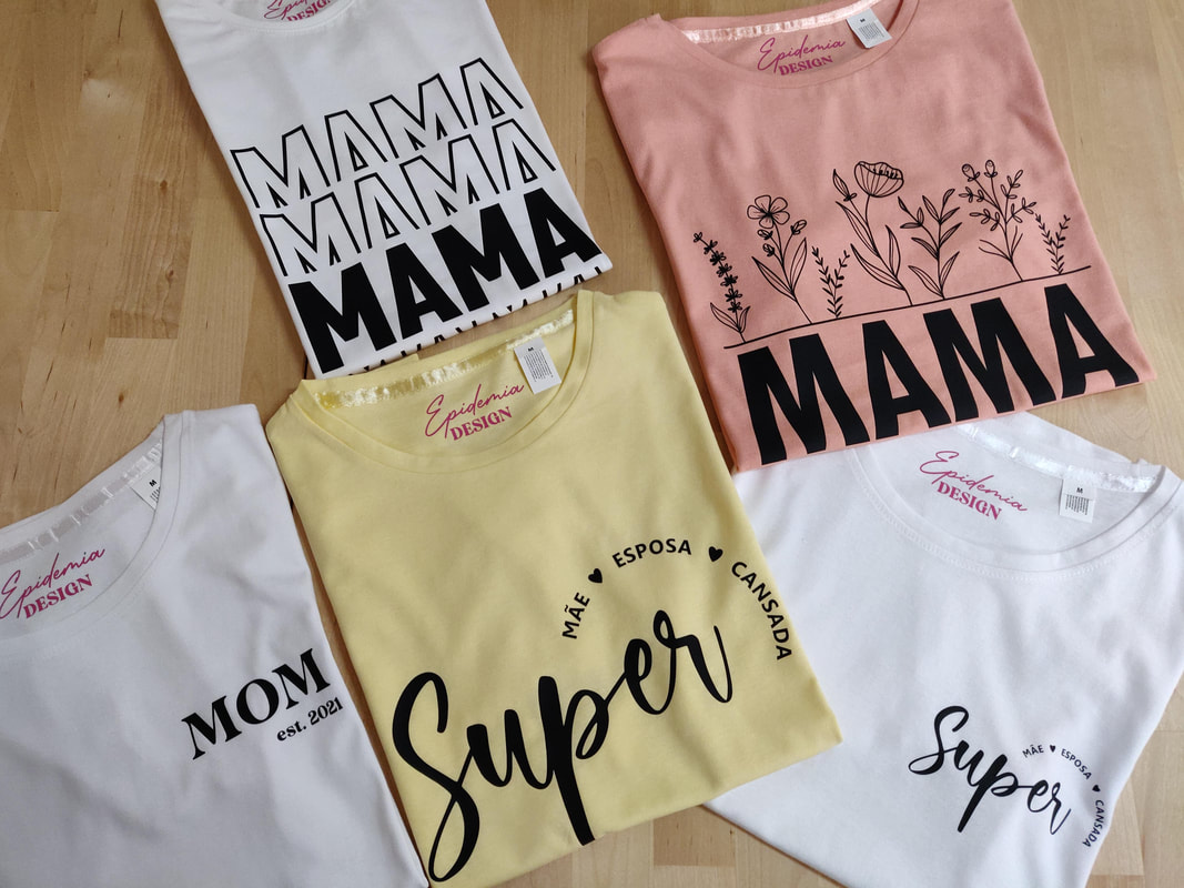 T-shirts mama, super mãe, t-shirt personalizadas dia da mãe